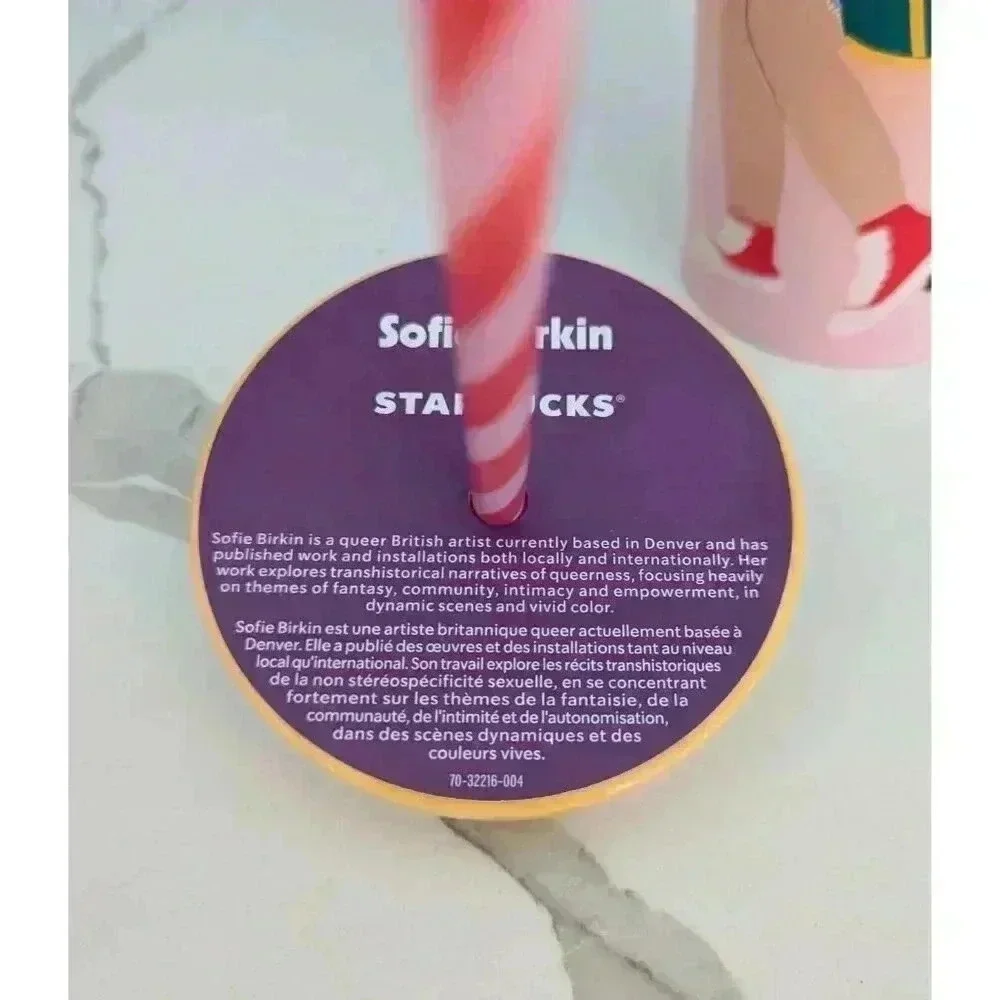 Starbucks Pride Month Collab Sofie Birkin Summer 2024 Cold Cup Tumbler! New!